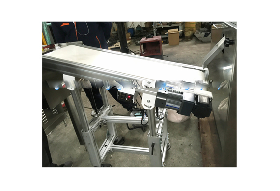 Automatic chicken cube wrapping machine