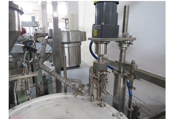 automatic chilli powder bottle filling machine