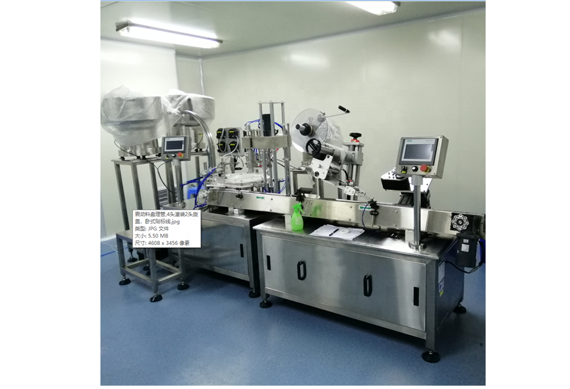 Automatic test PE bottle filling capping machine for viral inactivation buffer