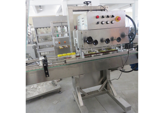 Automatic grain powder filling packing machine for plastic jars