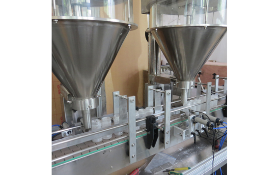 dry chili powder filling capping machine with CE ISO9001