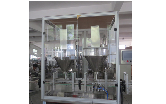 dry chili powder filling capping machine with CE ISO9001