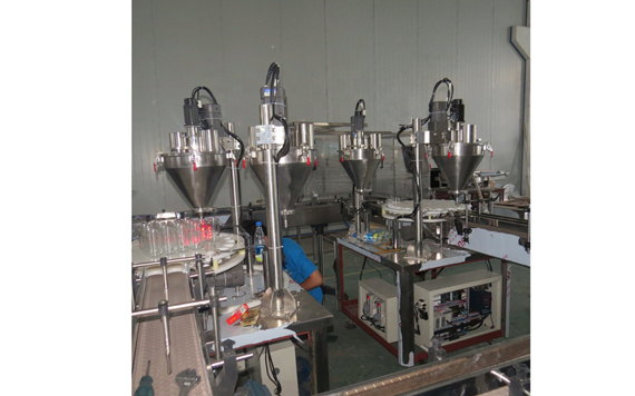 dry chili powder filling capping machine with CE ISO9001