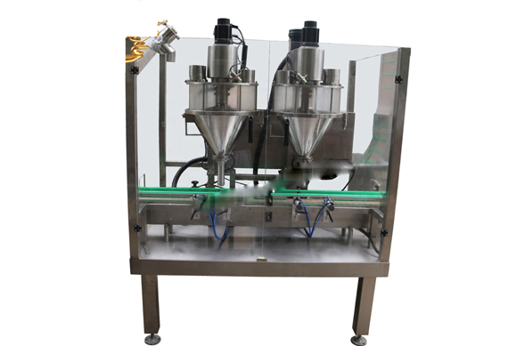 Automatic auger filler dry bleach powder PET bottle filling capping machine