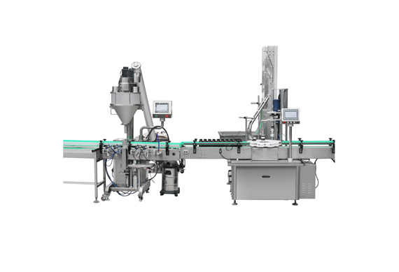 factory price automatic baking powder filling and capping machine with CE ISO9001