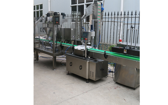 automatic lemon powder bottle filling and capping machine