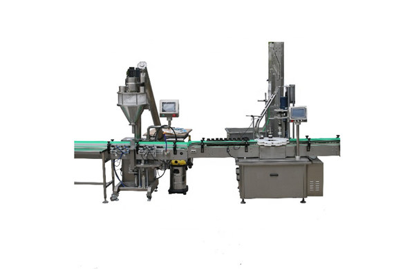 automatic turmeric powder bottle filling and capping machine