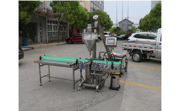 automatic dry ginger powder auger bottle filling machine