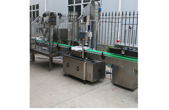 automatic organic juice powder bottle auger filling and capping machine