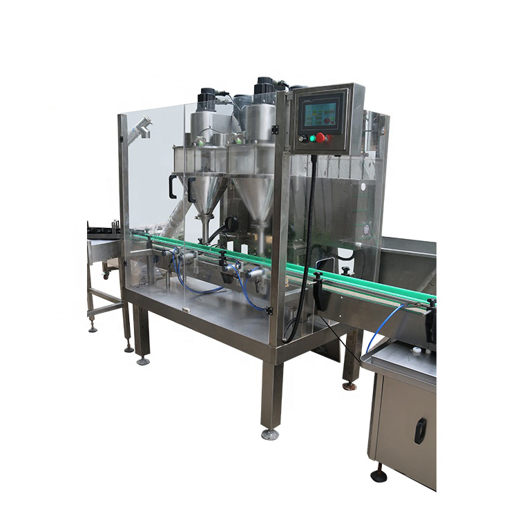 factory price automatic protein powder/spirulina powder filling capping machine