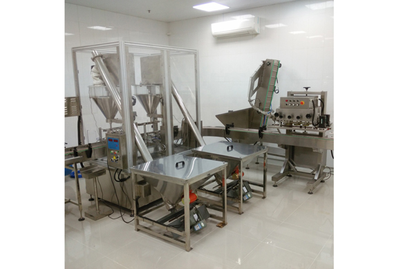 factory price automatic protein powder/spirulina powder filling capping machine