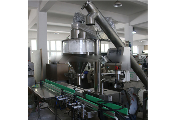 automatic talc powder filling sealing capping machine