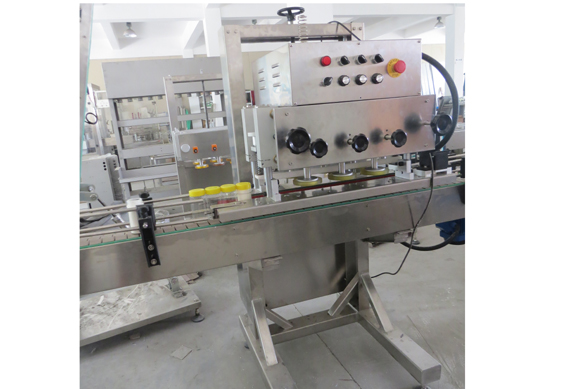 Poudre de mica powder filling capping machine for round glass