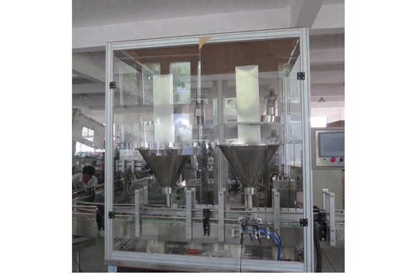 automatic bottle jar powder filler capper and labeler machine spice powder packing filling capping machine