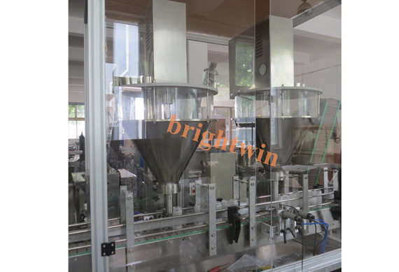 automatic small volume powder screw powder filling and capping machine