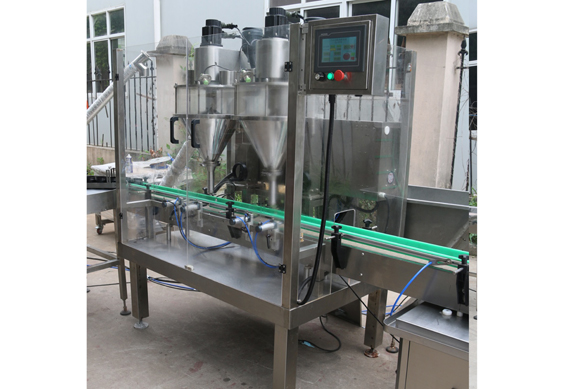 automatic small volume powder screw powder filling and capping machine