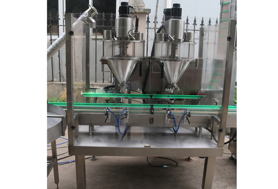 automatic bottle auger powder filling capping and labeling machine