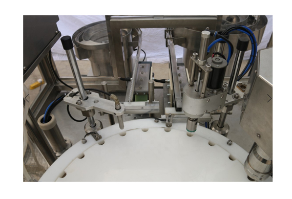 Automatic tube filler for test PE bottle filling capping labeling machine