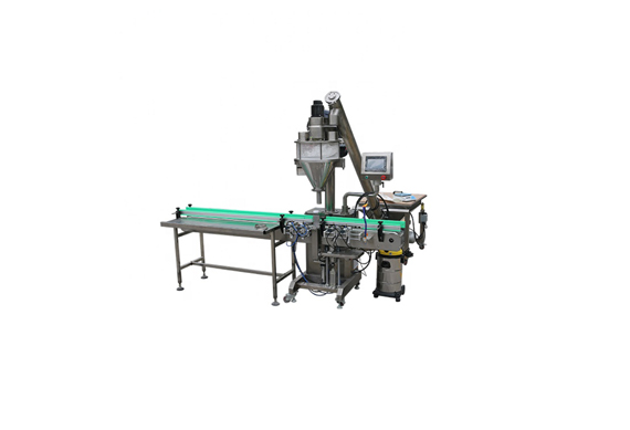 automatic onion powder bottle filling and capping machine