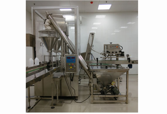 Automatic bleaching powder packing and sealing machine bleach powder filling capping machine