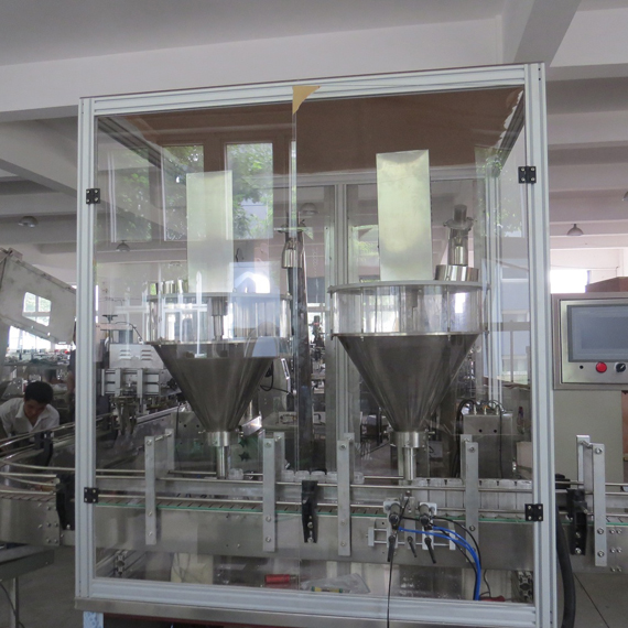 factory price automatic glass bottle powder filling machine/protein powder filling machine/pepper powder filling machine