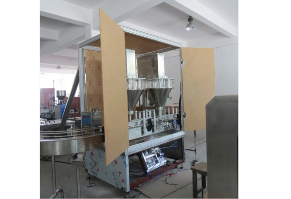 factory price automatic glass jar powder filling machine vegetable powder filling machine