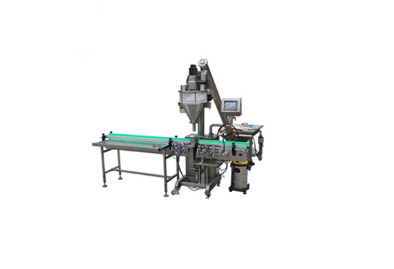 automatic organic powder bottle auger filling and capping machine