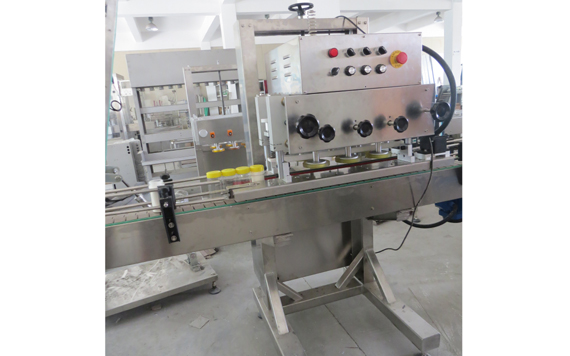 Automatic cocoa powder jar filling capping machine