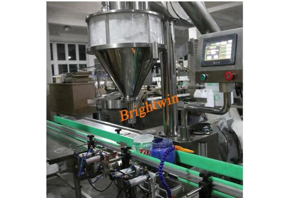 automatic auger bottle powder filler and capper machine
