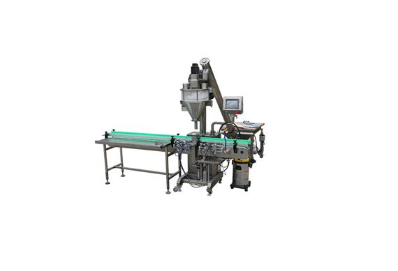 automatic egg auger powder bottle filling capping and labeling machine