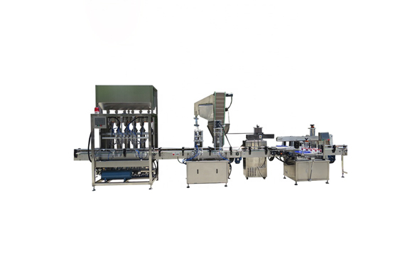 Automatic remoulade plastic bottles filling capping labelling machine