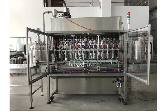 Automatic remoulade plastic bottles filling capping labelling machine